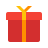 red gift box with yellow ribbon icon